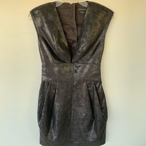 Shiny Black Luxe Dress